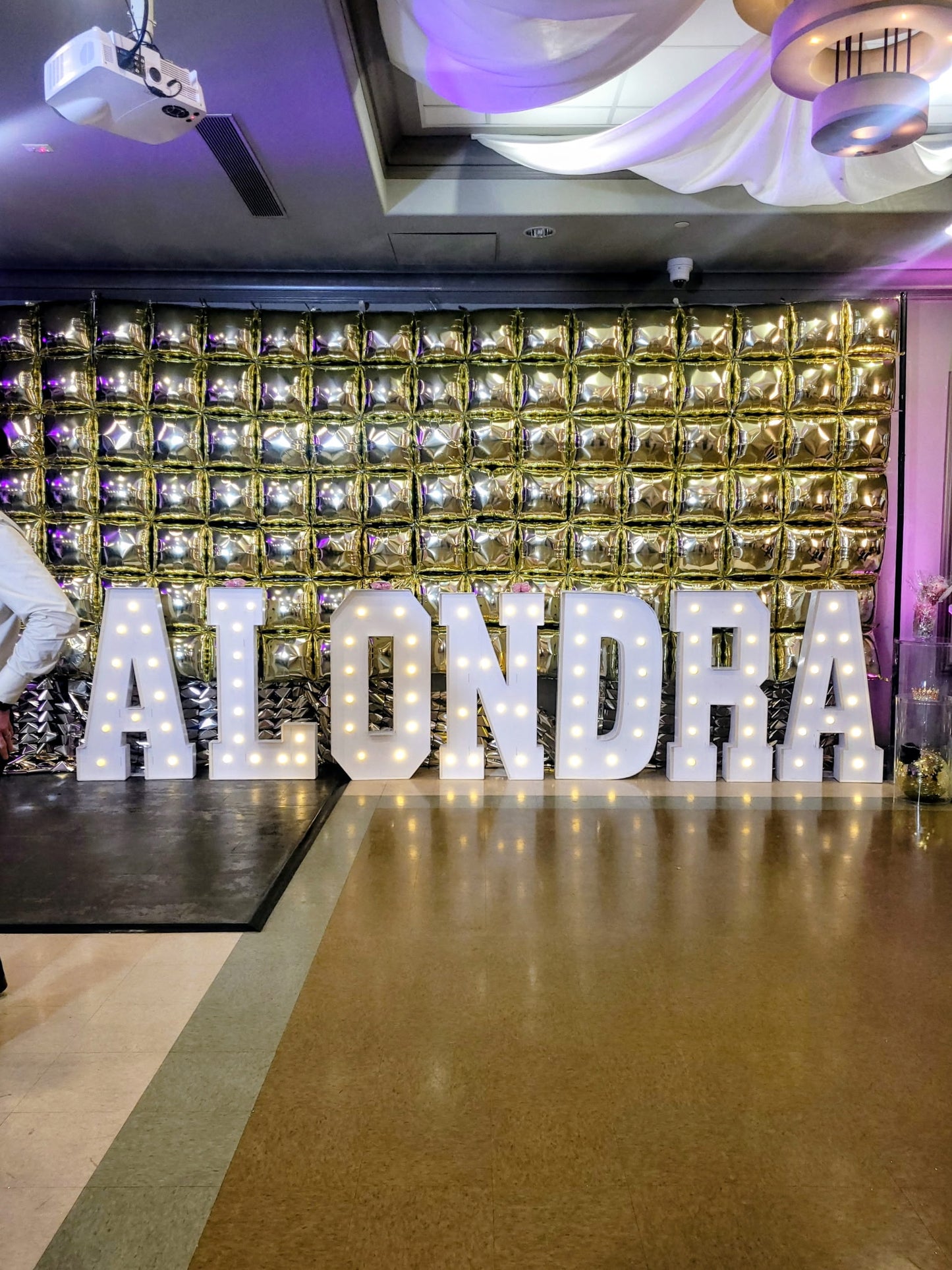 Rental | 4 ft white foam marquee letters and numbers