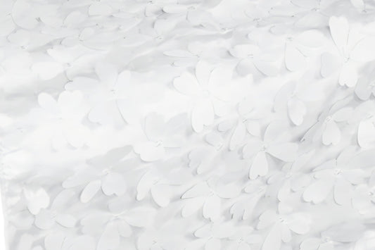 Rental | white flower petal table runner 13×106