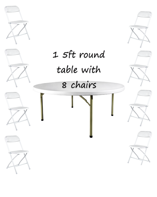 Rental | Round Table & Chair Bundle