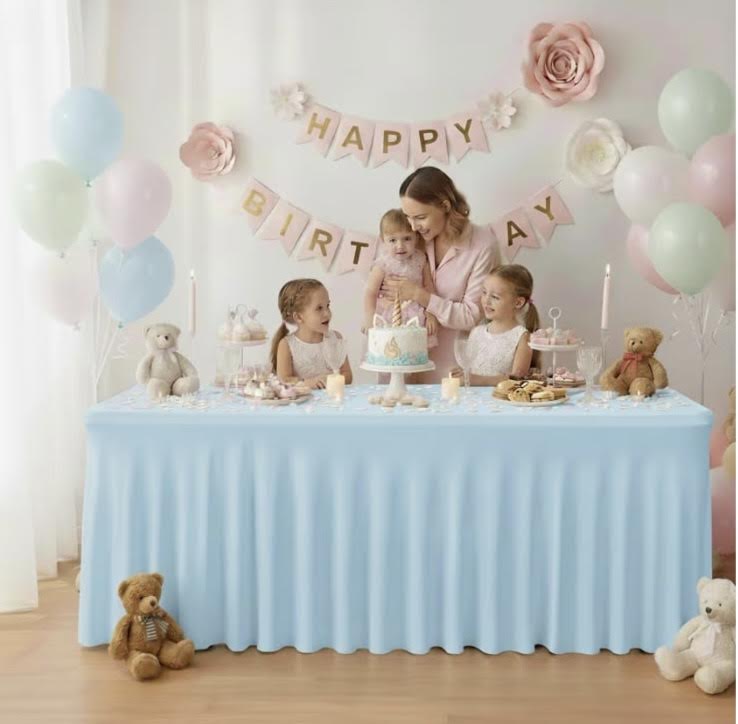 Rental | 30x72in spandex tablecloth for 6ft rectangle table