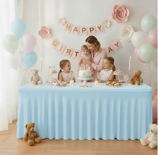 Rental | 30x72in spandex tablecloth for 6ft rectangle table