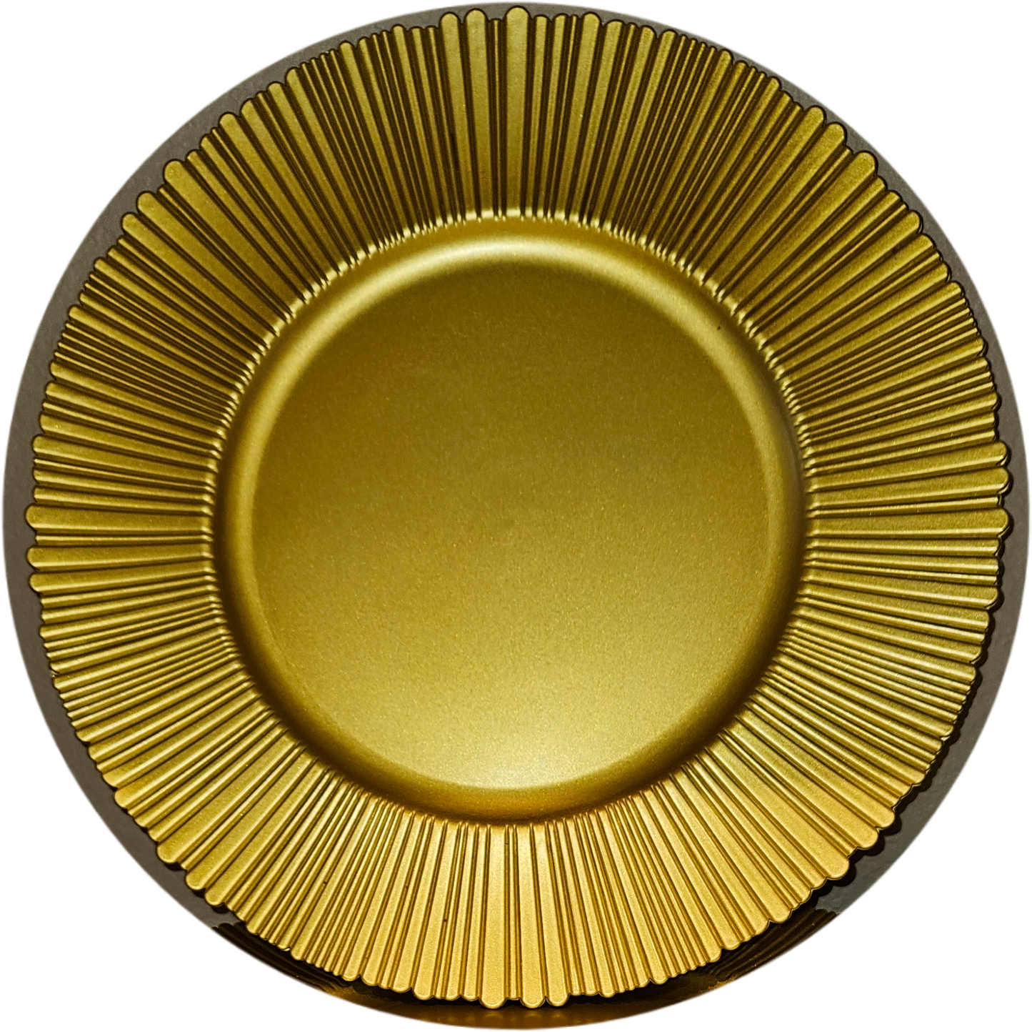 Rental | bright gold ray design 13" charger