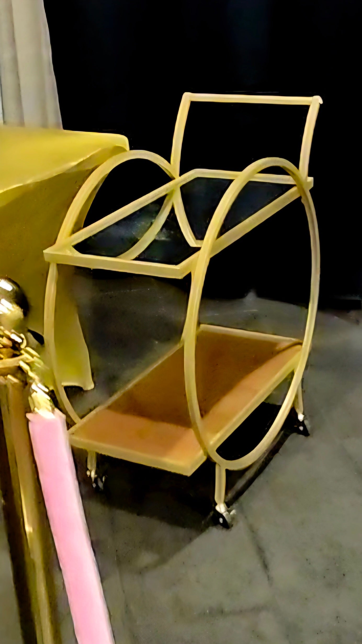 Rental | Gold bar cart