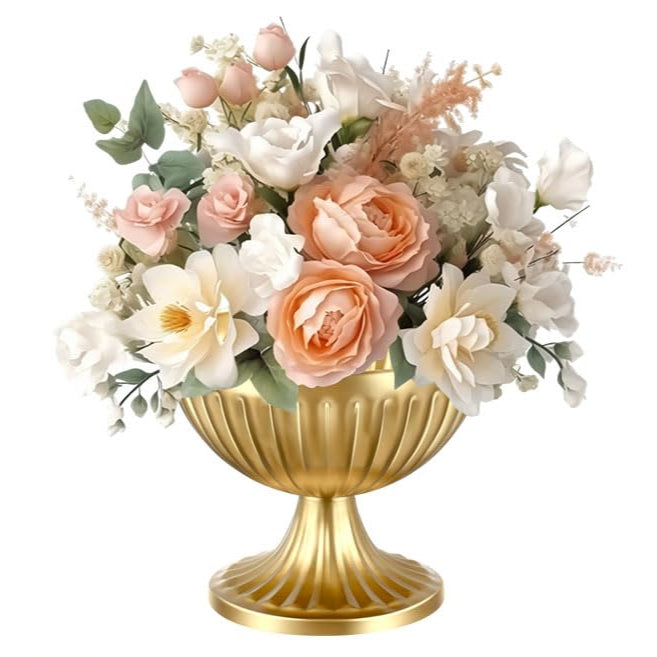 Rental | short golden centerpiece bowl