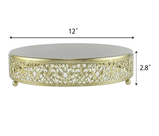 Rental | gold fancy cake stand