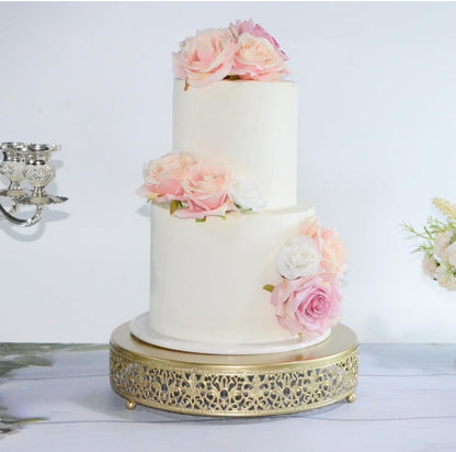 Rental | gold fancy cake stand