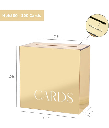 Rental | gold mirrored card box
