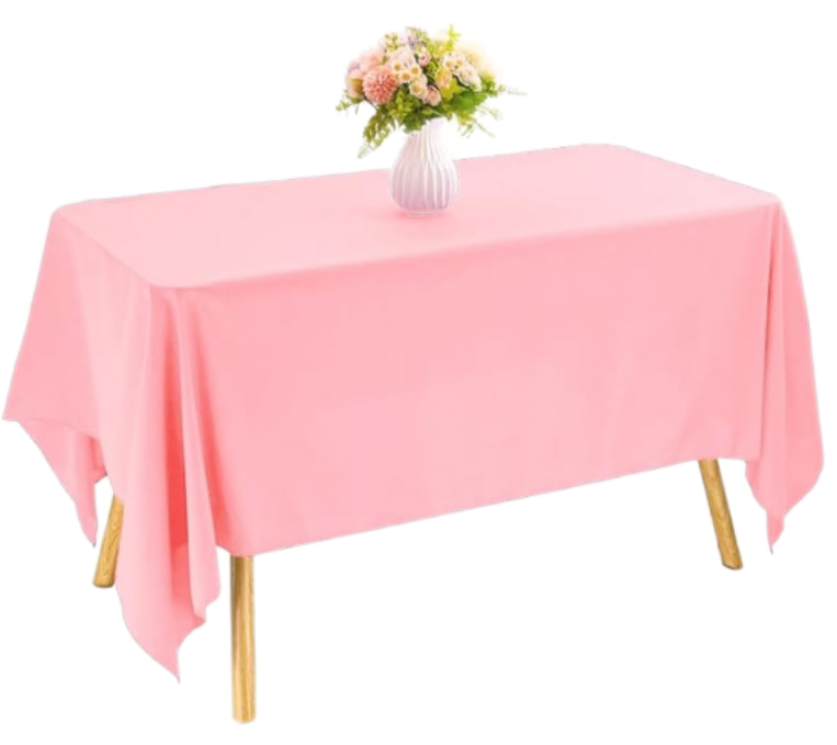 Rental | pink rectangle tablecloth
