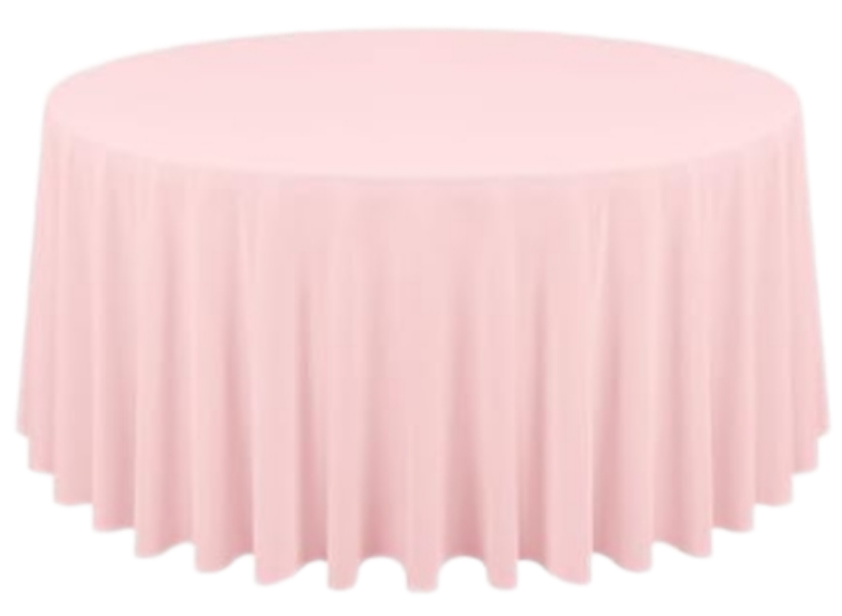 Rental | pink round tablecloth