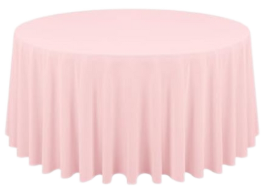 Rental | pink round tablecloth