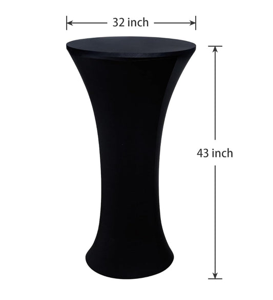 Rental | black stretch cocktail table cover