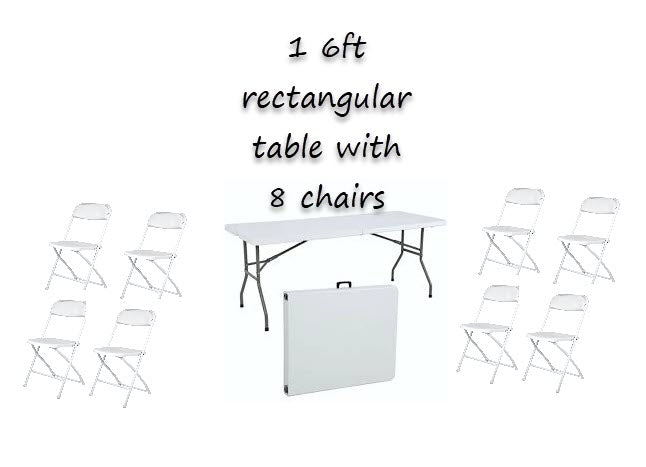 Rental | rectangular Table & Chair Bundle