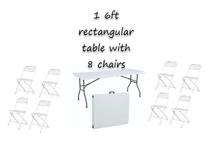 Rental | rectangular Table & Chair Bundle