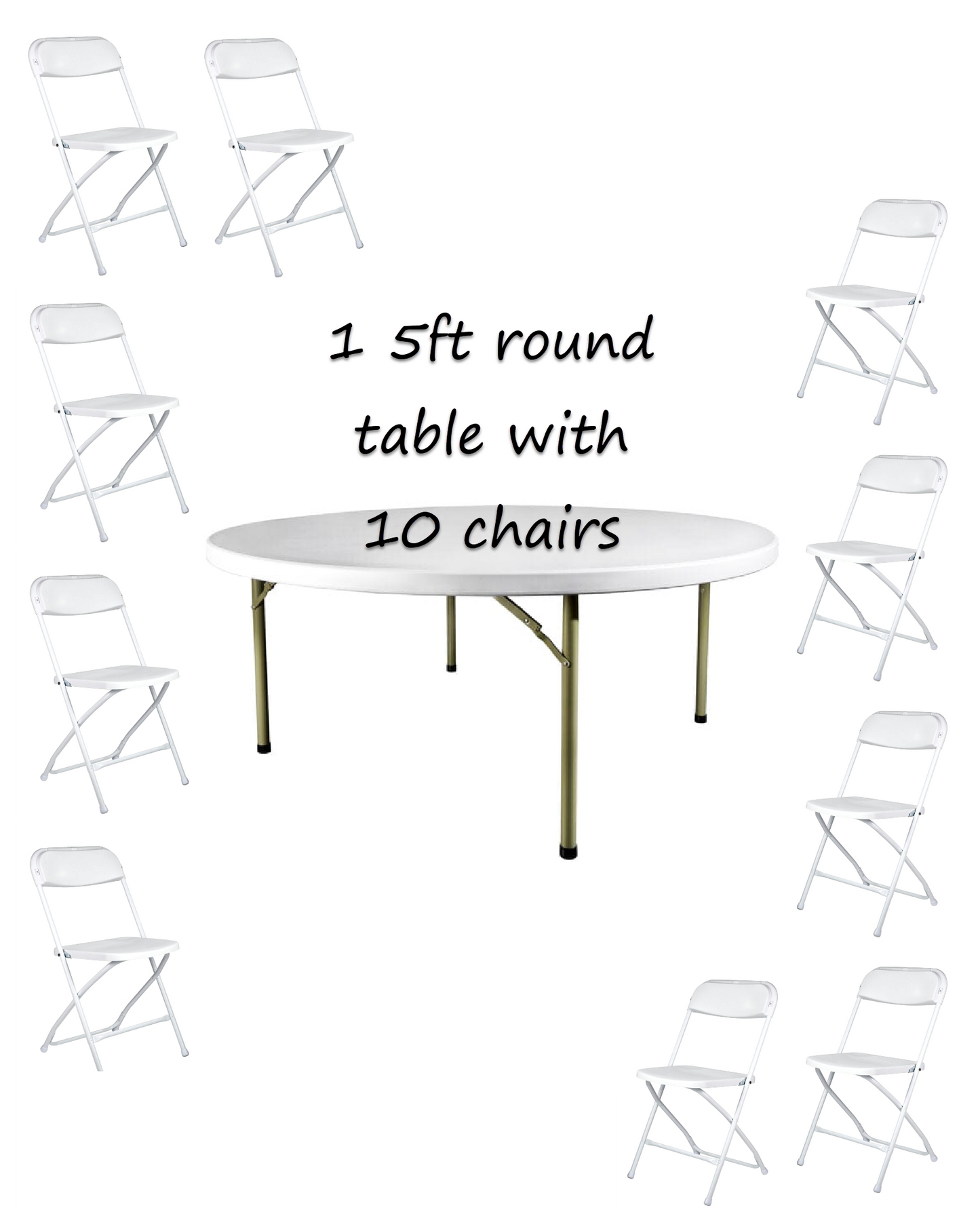 Rental | Round Table & Chair Bundle