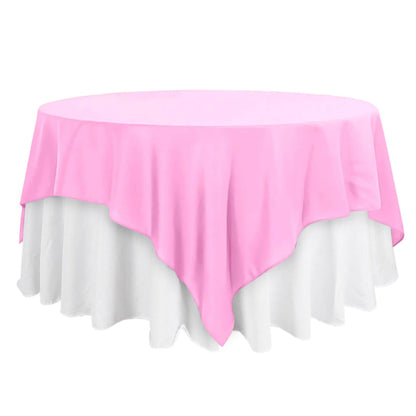 Rental | pink square overlay/table cloth 90x90