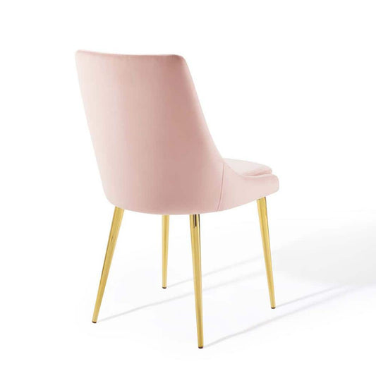 Rental | pink velvet & gold chair