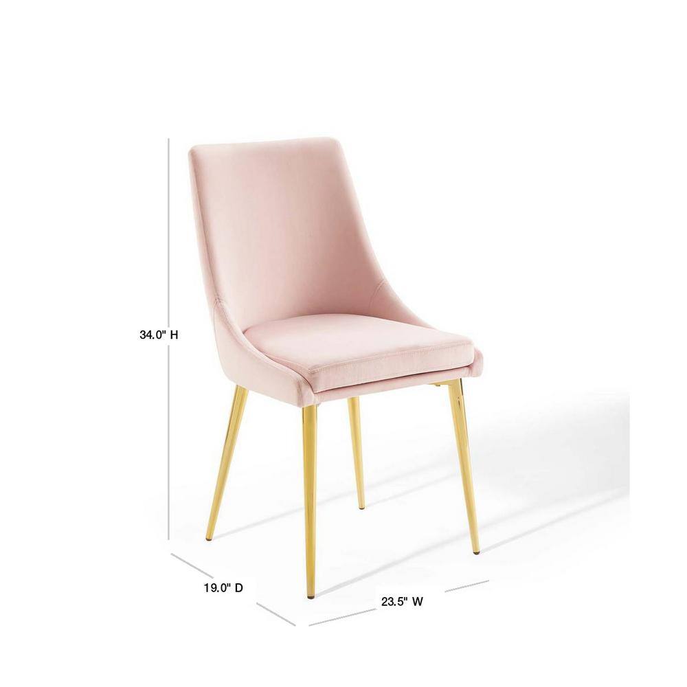 Rental | pink velvet & gold chair
