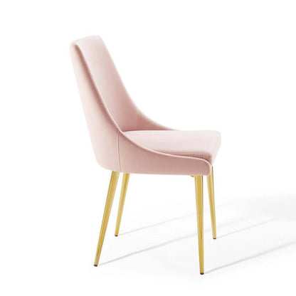 Rental | pink velvet & gold chair