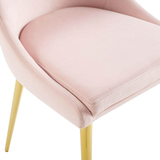 Rental | pink velvet & gold chair